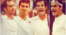 Gasquet-Djokovic-Murray-Federer